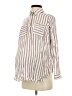 Isabel Maternity 100% Rayon Stripes Brown Long Sleeve Blouse Size S - photo 1