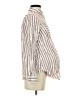 Isabel Maternity 100% Rayon Stripes Brown Long Sleeve Blouse Size S - photo 4