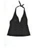 Gabar Polka Dots Black Swimsuit Top Size 12 - photo 1