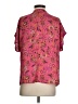 Neiman Marcus Paisley Pink Short Sleeve Blouse Size S - photo 2