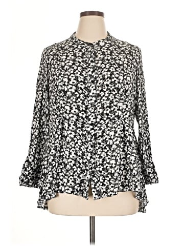 Eyeshadow 3/4 Sleeve Blouse (view 1)