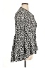 Eyeshadow 100% Rayon Animal Print Black 3/4 Sleeve Blouse Size 0X (estimated) - photo 4
