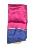 Echo 100% Silk Color Block Teal Pink Silk Scarf One size - photo 2