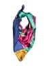 Echo 100% Silk Color Block Teal Pink Silk Scarf One size - photo 1