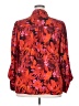 BTFBM 100% Polyester Floral Red Long Sleeve Blouse Size XXL - photo 2