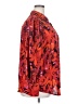 BTFBM 100% Polyester Floral Red Long Sleeve Blouse Size XXL - photo 4
