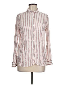 Fleur Bleue Long Sleeve Button Down Shirt