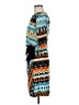Assorted Brands Print Blue Casual Dress Size M - photo 5