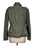 Ann Taylor LOFT 100% Polyester Solid Green Jacket Size L - photo 2