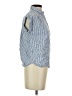 Ann Taylor LOFT Blue Short Sleeve Blouse Size XXS - photo 4