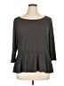 Elementz Gray 3/4 Sleeve Top Size XL - photo 1