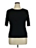 Claudia D. Black Short Sleeve Top Size XL - photo 1