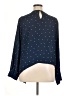 Socialite 100% Polyester Stars Blue Long Sleeve Blouse Size XL - photo 2