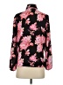 J.Crew 100% Polyester Floral Black Long Sleeve Blouse Size XS - photo 2