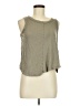 Splendid Gray Sleeveless T-Shirt Size M - photo 1
