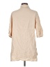 Unbranded 100% Cotton Solid Tan 3/4 Sleeve Button-Down Shirt Size M - photo 2