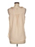Sunny Leigh 100% Polyester Tan Sleeveless Blouse Size M (petite) - photo 2