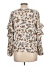 Sanctuary 100% Viscose Ivory Long Sleeve Blouse Size L - photo 2