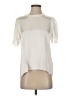 NATION LTD 100% Rayon Ivory Short Sleeve Blouse Size S - photo 1