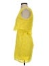Topshop 100% Polyester Yellow Cocktail Dress Size 2 - photo 5