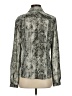 AK Anne Klein Animal Print Silver Long Sleeve Blouse Size S - photo 2