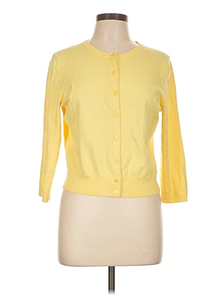 Pre-owned Lilly Pulitzer Cardigan Sweater In Yellow