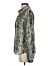 AK Anne Klein Animal Print Silver Long Sleeve Blouse Size S - photo 5