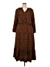 Scoop Animal Print Brown Casual Dress Size XXL - photo 2