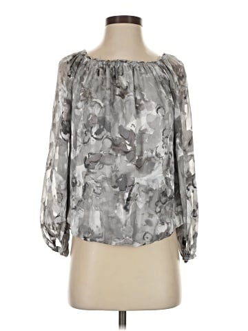 White House Black Market 3/4 Sleeve Blouse (view 1)