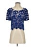 Express 100% Cotton Blue Short Sleeve Top Size S - photo 1