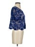 Express 100% Cotton Blue Short Sleeve Top Size S - photo 4