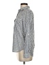 Express Print Blue Long Sleeve Blouse Size XS - photo 5