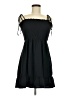 Topshop Solid Black Casual Dress Size 6 - photo 1