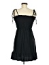 Topshop Solid Black Casual Dress Size 6 - photo 2