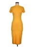 Assorted Brands Solid Yellow Casual Dress Size M - photo 1