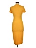 Assorted Brands Solid Yellow Casual Dress Size M - photo 2