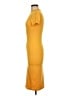 Assorted Brands Solid Yellow Casual Dress Size M - photo 5