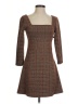Free People Tweed Brown Casual Dress Size 4 - photo 1