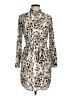 The Limited 100% Polyester Animal Print Gold White Cocktail Dress Size 6 - photo 1