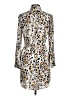 The Limited 100% Polyester Animal Print Gold White Cocktail Dress Size 6 - photo 2
