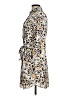 The Limited 100% Polyester Animal Print Gold White Cocktail Dress Size 6 - photo 5