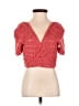 L Space Red Short Sleeve Top Size S - photo 1