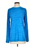 Nike 100% Polyester Blue Long Sleeve T-Shirt Size S - photo 1