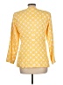 Carolina Herrera 100% Silk Print Yellow Silk Blazer Size L (estimated) - photo 2
