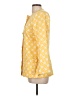Carolina Herrera 100% Silk Print Yellow Silk Blazer Size L (estimated) - photo 5
