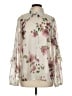 W by Worth 100% Polyester Floral Ivory 3/4 Sleeve Blouse Size S - photo 1