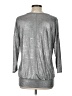 Perseption Concept Metallic Silver 3/4 Sleeve T-Shirt Size L - photo 2