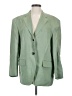 Theory 100% Linen Solid Green Blazer Size S - photo 1