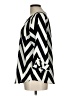 Everly 100% Polyester Chevron-herringbone Silver 3/4 Sleeve Blouse Size L - photo 5