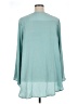 Jennifer Lopez 100% Polyester Teal Long Sleeve Blouse Size XL - photo 2